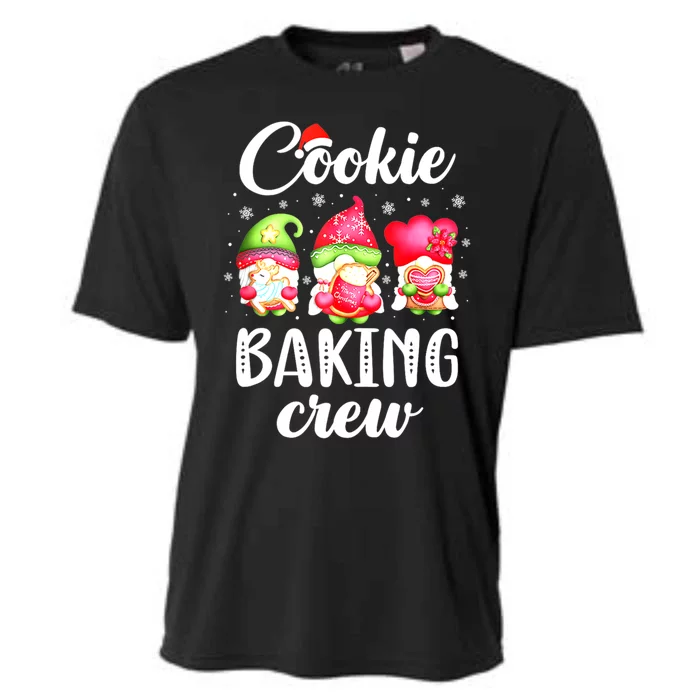 Cooking Lover Christmas Gnomes Cookie Baking Crew Pajamas Cute Gift Cooling Performance Crew T-Shirt