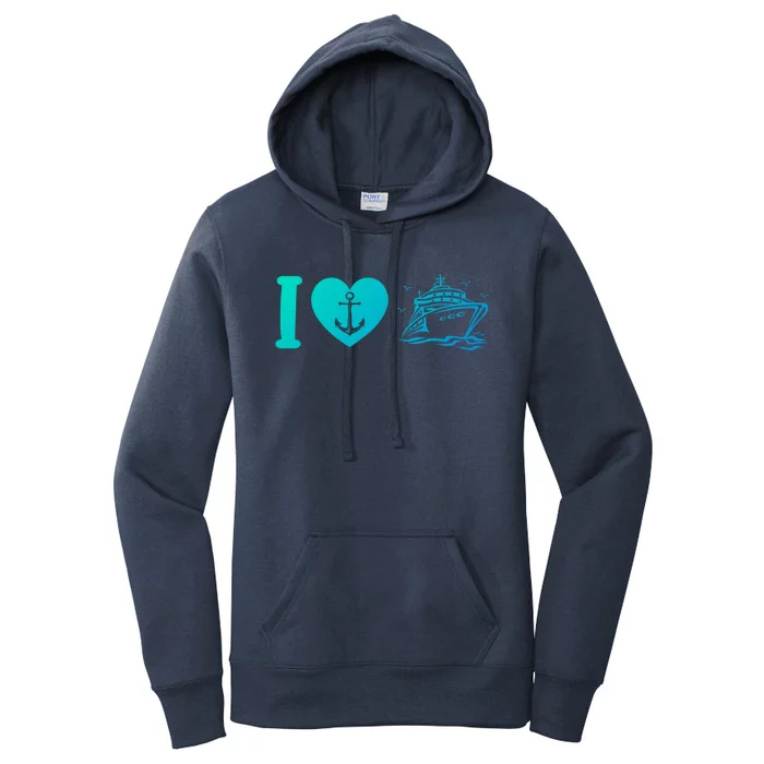 Cruising Lover Cruise Ship Vacation I Love Cruise Meaningful Gift Women's Pullover Hoodie