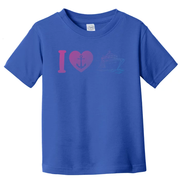 Cruising Lover Cruise Ship Vacation I Love Cruise Meaningful Gift Toddler T-Shirt