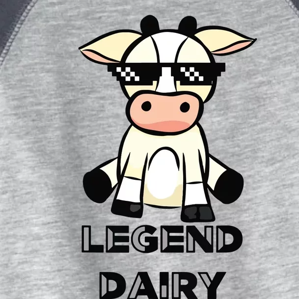 Cow Legendairy Cow Print Pun Toddler Fine Jersey T-Shirt