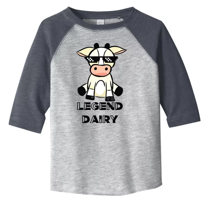 Cow Legendairy Cow Print Pun Toddler Fine Jersey T-Shirt