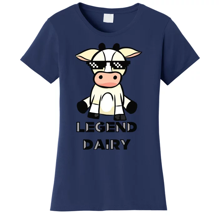 Cow Legendairy Cow Print Pun Women's T-Shirt