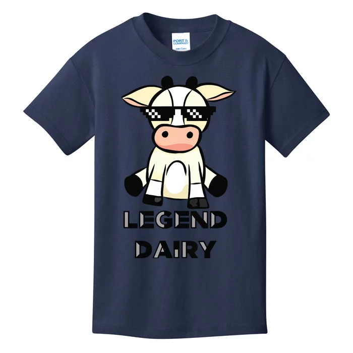 Cow Legendairy Cow Print Pun Kids T-Shirt