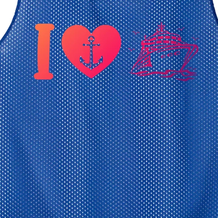 Cruising Lover Cruise Ship Vacation I Love Cruise Meaningful Gift Mesh Reversible Basketball Jersey Tank