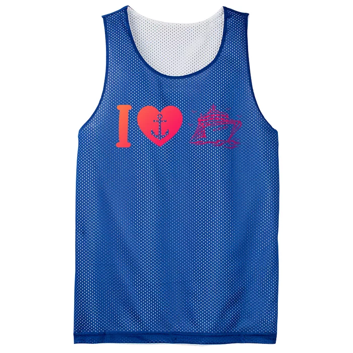 Cruising Lover Cruise Ship Vacation I Love Cruise Meaningful Gift Mesh Reversible Basketball Jersey Tank