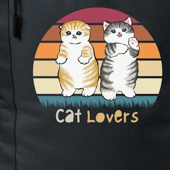 Cat Lovers Cute Retro Sunset Daily Commute Backpack