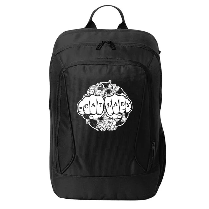 Cat Lady Cat Lover Knuckle Tattoo Cats And Tats City Backpack