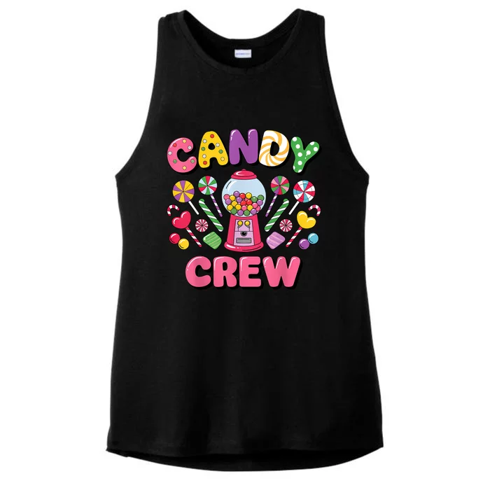 Candy Land Candy Crew Decorations Sweetie Candy Squad Cool Ladies Tri-Blend Wicking Tank