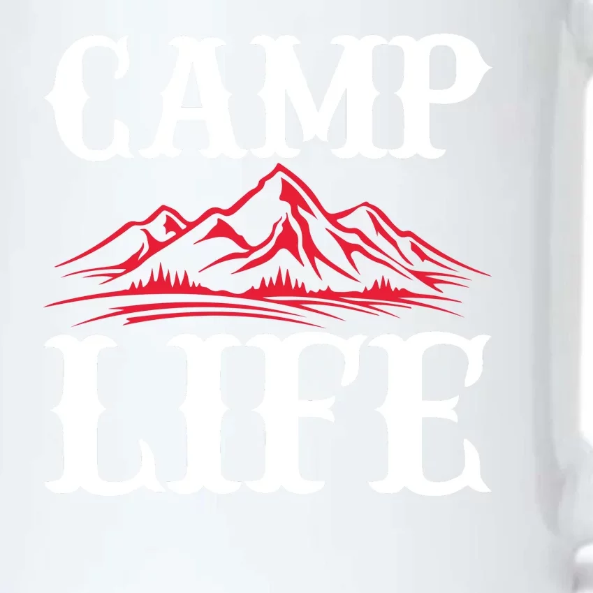 Camp Life Black Color Changing Mug