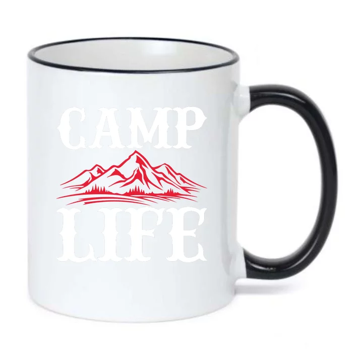 Camp Life Black Color Changing Mug