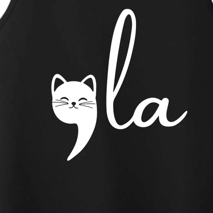 Comma La Cat Lady Kamala Harris Performance Tank