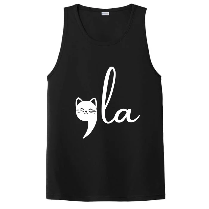 Comma La Cat Lady Kamala Harris Performance Tank