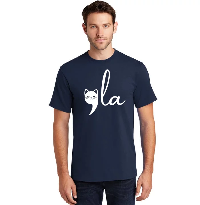 Comma La Cat Lady Kamala Harris Tall T-Shirt