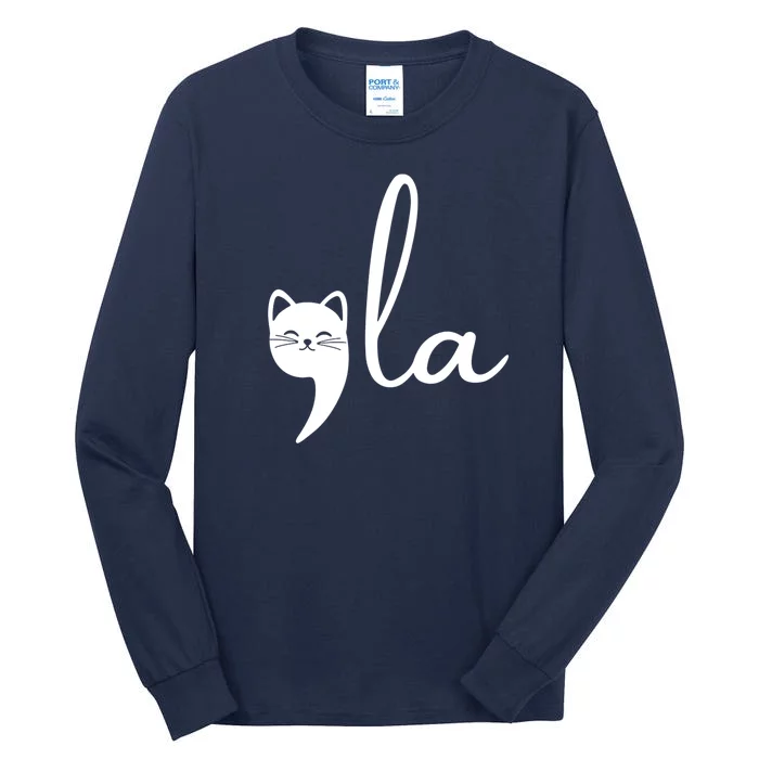 Comma La Cat Lady Kamala Harris Tall Long Sleeve T-Shirt