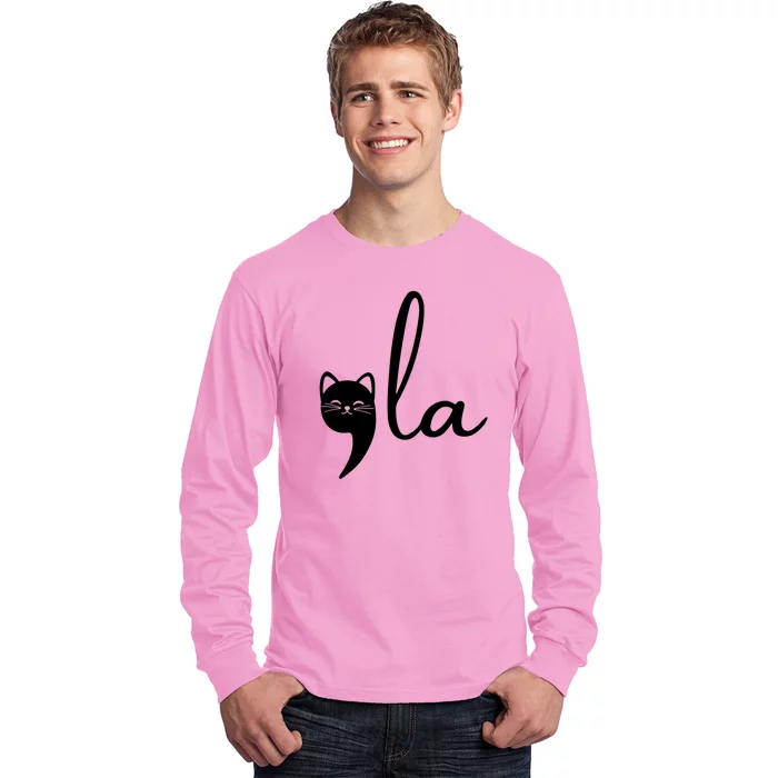 Comma La Cat Lady Kamala Harris Long Sleeve Shirt