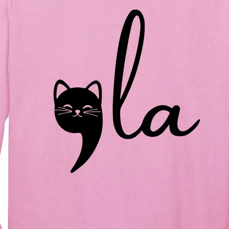 Comma La Cat Lady Kamala Harris Long Sleeve Shirt