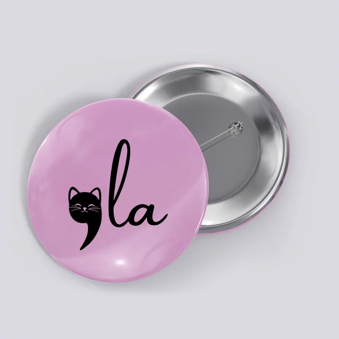 Comma La Cat Lady Kamala Harris Button