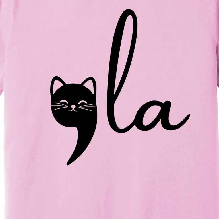 Comma La Cat Lady Kamala Harris Premium T-Shirt