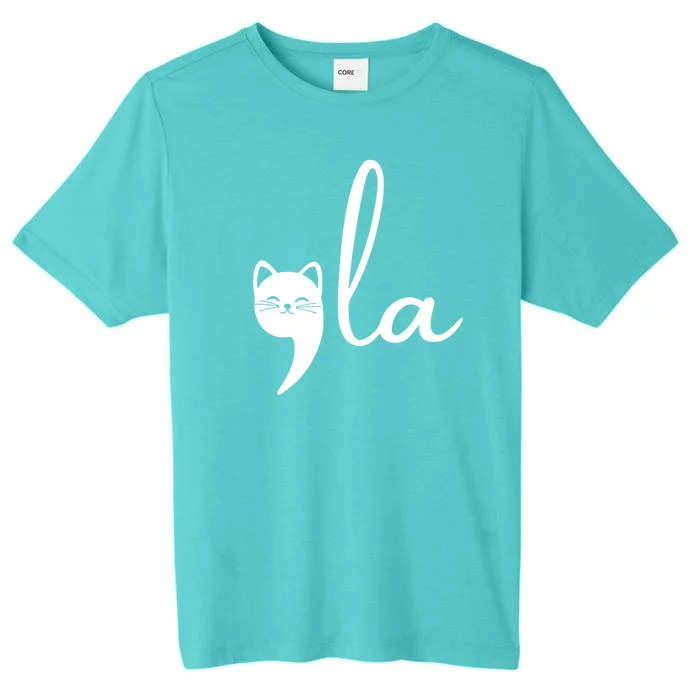 Comma La Cat Lady Kamala Harris ChromaSoft Performance T-Shirt