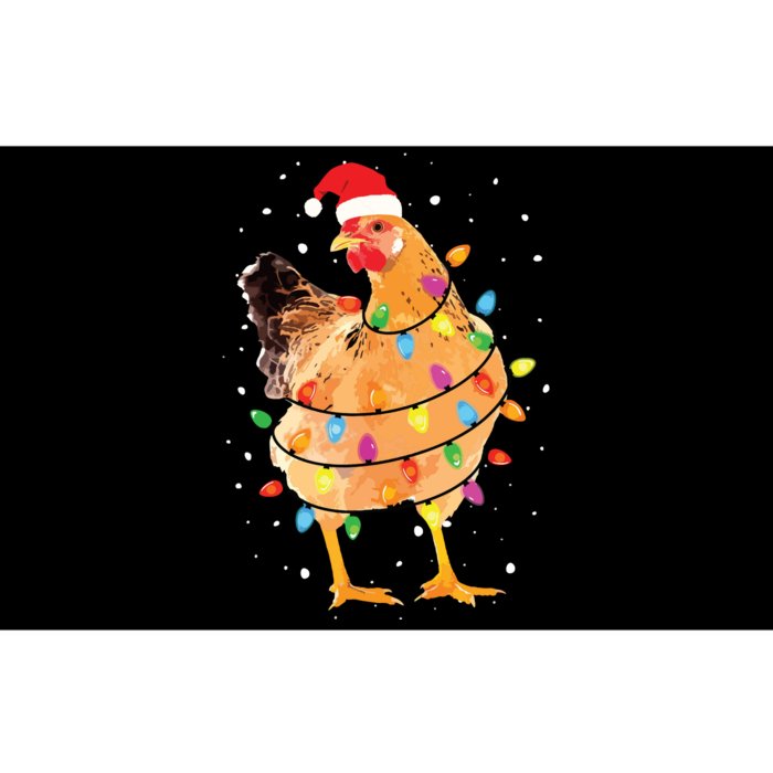 Christmas Lights Chicken Shirts Santa Funny Xmas Tree Chicken Bumper Sticker