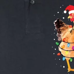 Christmas Lights Chicken Shirts Santa Funny Xmas Tree Chicken Softstyle Adult Sport Polo