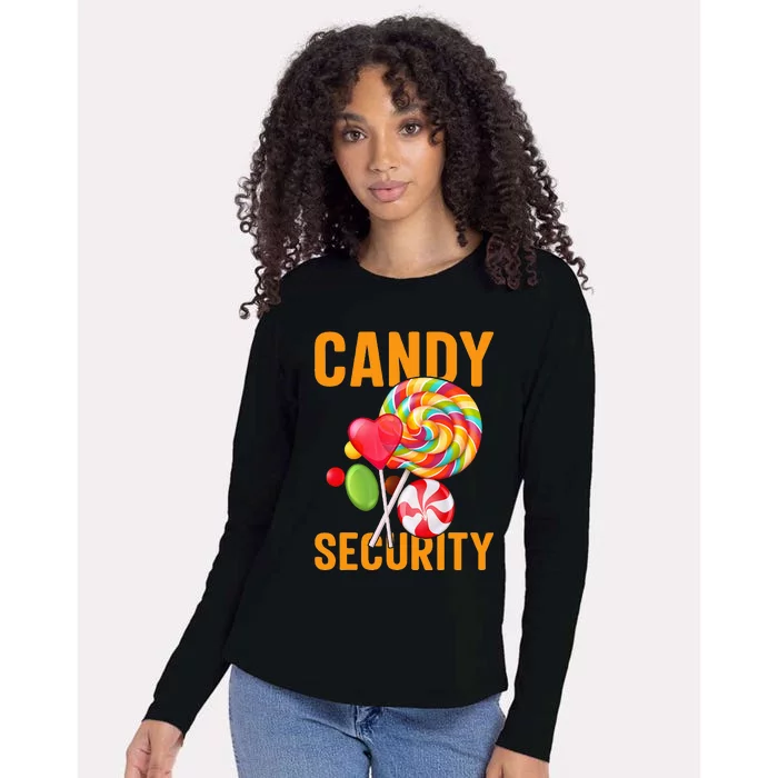 candy land costumes adult candy land candy security Womens Cotton Relaxed Long Sleeve T-Shirt