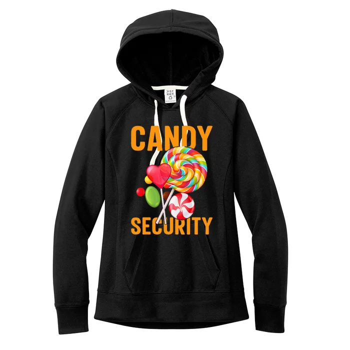 candy land costumes adult candy land candy security Women's Fleece Hoodie