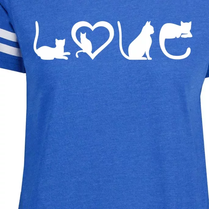 Cat Love Enza Ladies Jersey Football T-Shirt