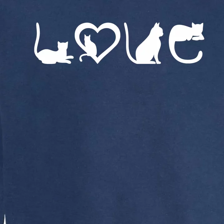 Cat Love Garment-Dyed Sweatshirt