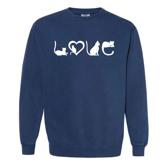 Cat Love Garment-Dyed Sweatshirt