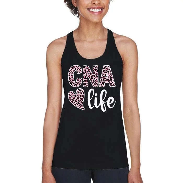 CNA Life Certified Nursing Assistant Healthcare Worker Women's Racerback Tank