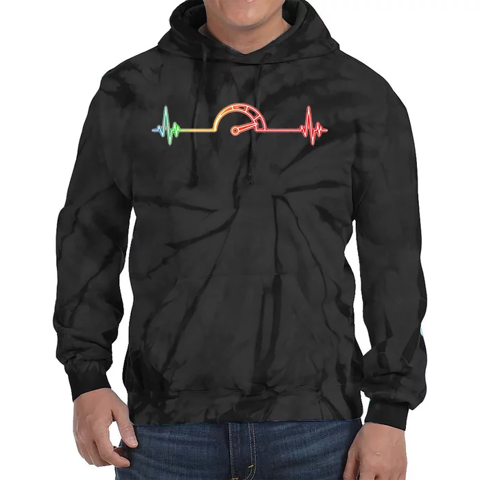 Car Lover Car Racing Speedometer Tie Dye Hoodie