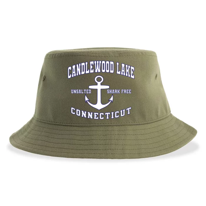 Candlewood Lake Coasters Connecticut Funny Fishing Summer Sustainable Bucket Hat