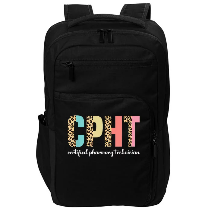 CPHT Leopard Certified Pharmacy Technician Impact Tech Backpack