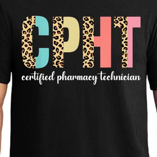 CPHT Leopard Certified Pharmacy Technician Pajama Set