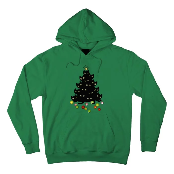 Cat Lovers Cute And Funny Holiday Tree Christmas Tall Hoodie