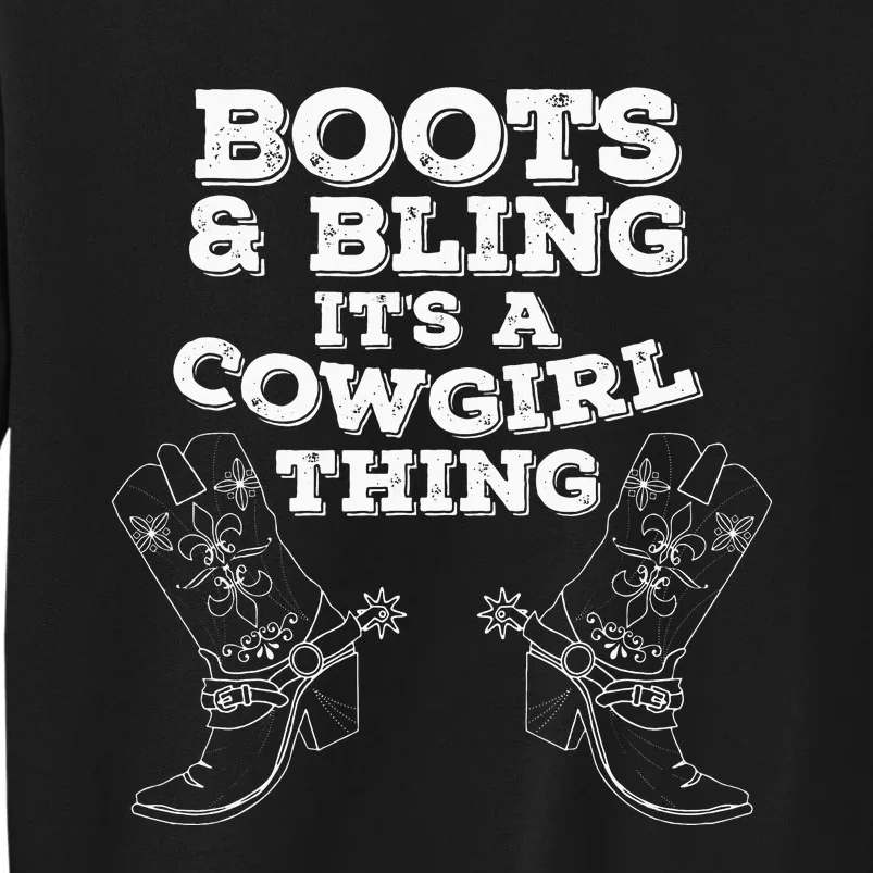 Cute Love Country Life Cow Boots Bling Gift Sweatshirt