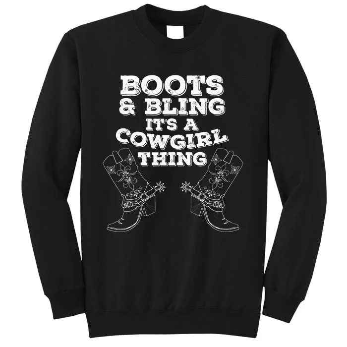 Cute Love Country Life Cow Boots Bling Gift Sweatshirt