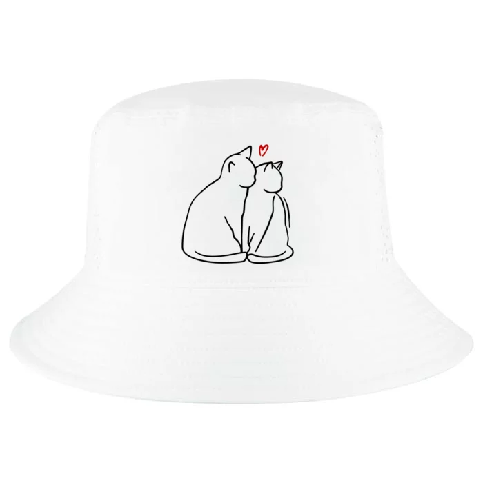 Cat Lover Cute Valentine Cool Comfort Performance Bucket Hat