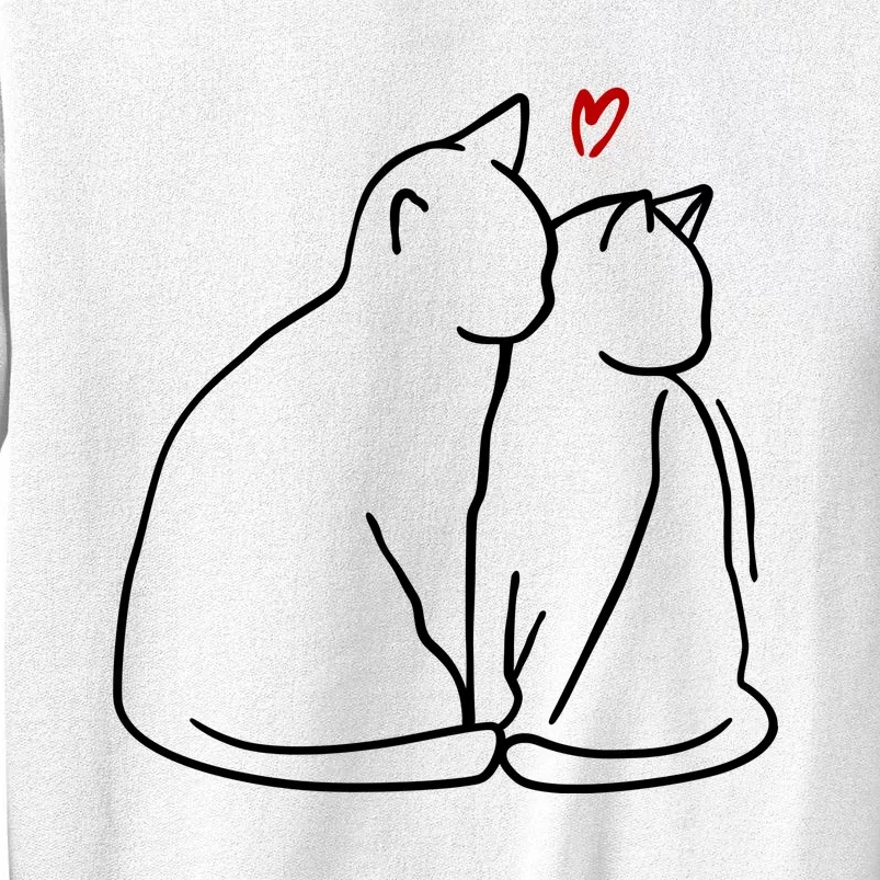 Cat Lover Cute Valentine Sweatshirt