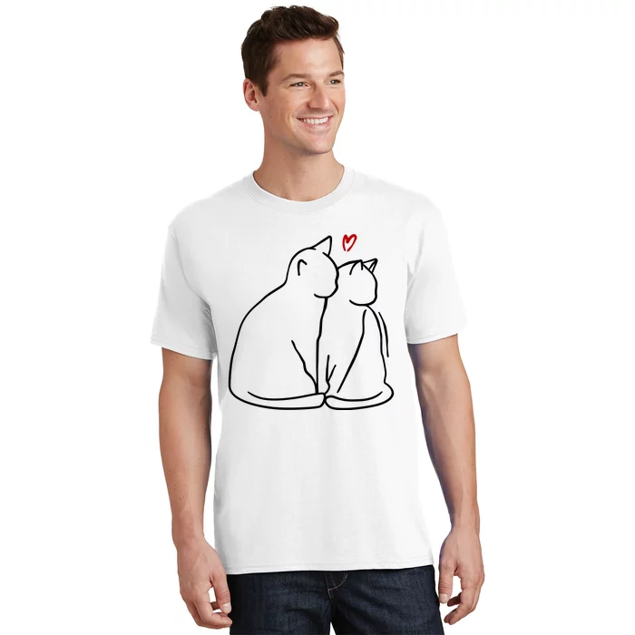 Cat Lover Cute Valentine T-Shirt