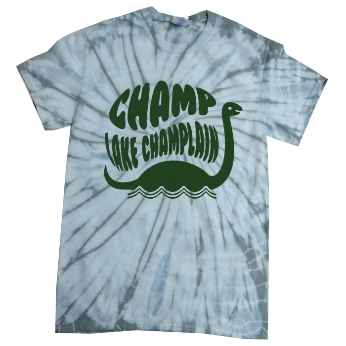 Champ Lake Champlain Monster American Folklore Tie-Dye T-Shirt