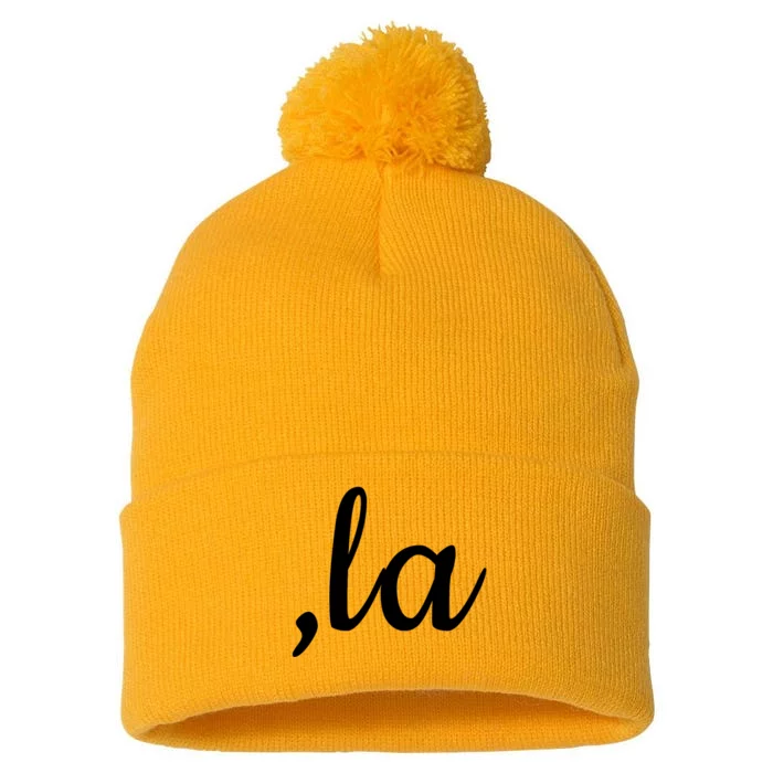 Comma La Pom Pom 12in Knit Beanie