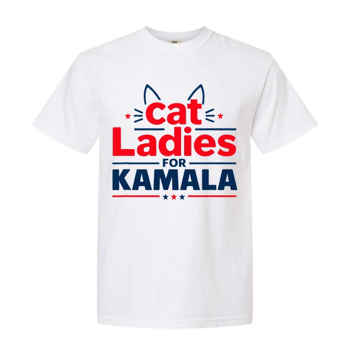 Cat Ladies Cat Lettering Positive Garment-Dyed Heavyweight T-Shirt