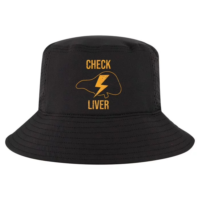 Check Liver Cool Comfort Performance Bucket Hat