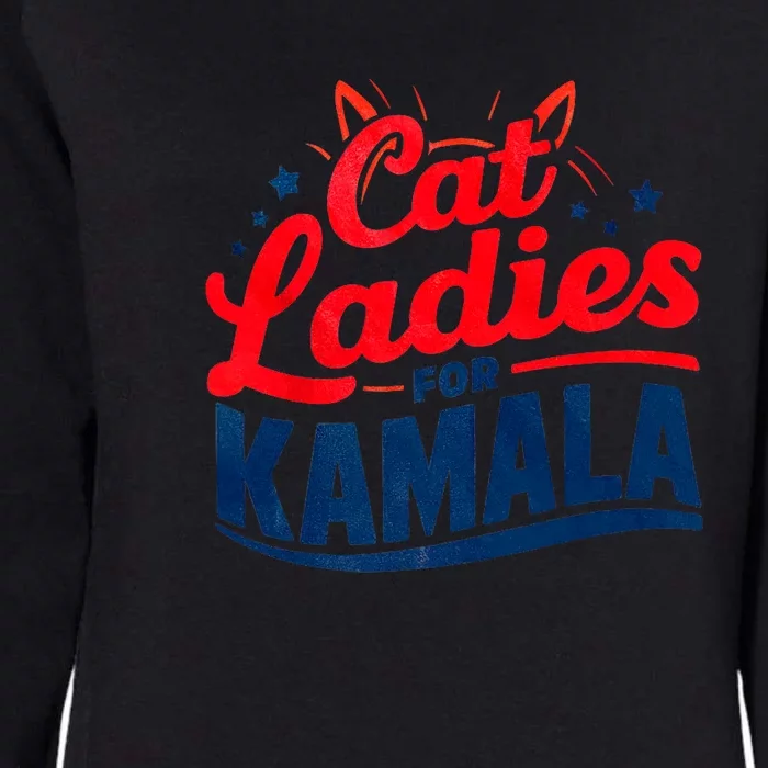 Cat Ladies Cat Lettering Positive Funny Womens California Wash Sweatshirt