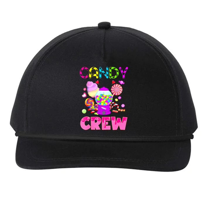 Candy Land Costume Women Candy Crew Sweetie Candy Squad Snapback Five-Panel Rope Hat