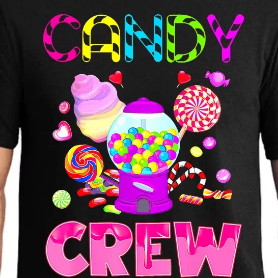 Candy Land Costume Women Candy Crew Sweetie Candy Squad Pajama Set