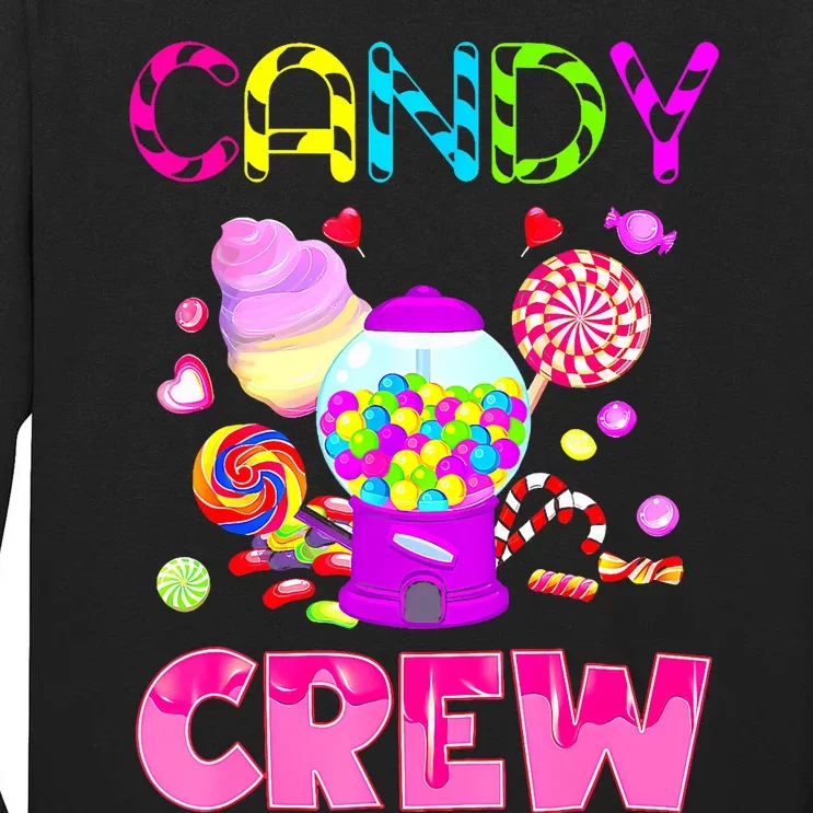 Candy Land Costume Women Candy Crew Sweetie Candy Squad Tall Long Sleeve T-Shirt