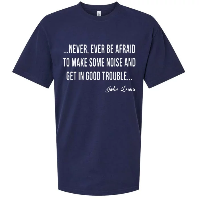 Congressman Lewis Civil Rights Hero Quote Premium Sueded Cloud Jersey T-Shirt